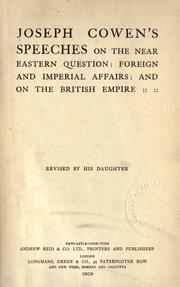 Cover of: Speeches on the Near Eastern question: foreign and imperial affairs : and on the British empire.