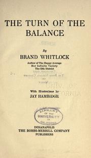 The turn of the balance by Brand Whitlock