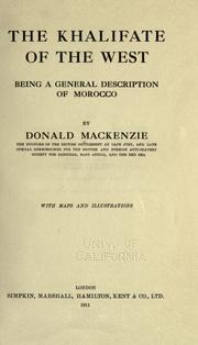 Cover of: The Khalifate of the West by by Donald Mackenzie.