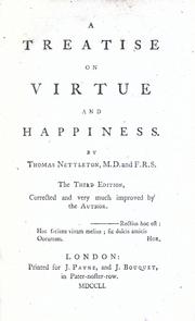 Cover of: A treatise on virtue and happiness. by Thomas Nettleton