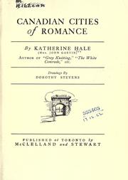 Cover of: Canadian cities of romance