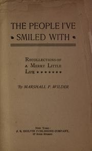Cover of: The people I've smiled with: recollections of a merry little life
