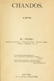 Cover of: Chandos by Ouida