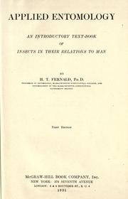 Applied entomology by Henry Torsey Fernald