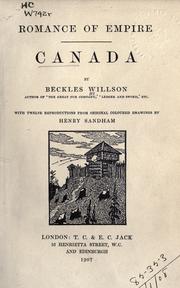 Cover of: Canada by Willson, Beckles