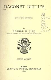 Cover of: Dagonet ditties by George Robert Sims