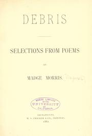 Cover of: Debris: selection from poems