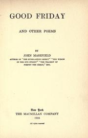 Cover of: Good Friday by John Masefield