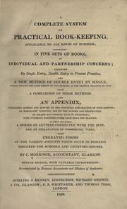 Cover of: A complete system of practical book-keeping by C. Morrison