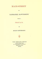 Cover of: Main-street by Nathaniel Hawthorne