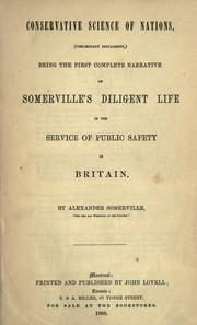 Cover of: Conservative science of nations by Alexander Somerville