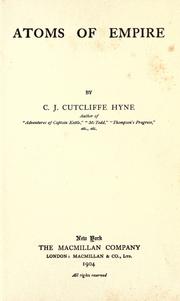 Cover of: Atoms of empire by C. J. Cutcliffe Hyne