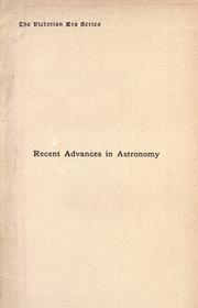 Cover of: Recent adventures in astronomy.