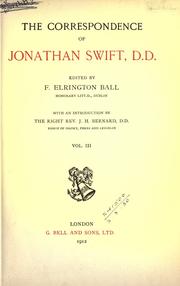 Cover of: Correspondence. by Jonathan Swift