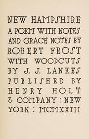 Cover of: New Hampshire: a poem with notes and grace notes