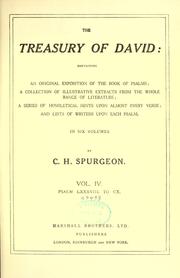 Cover of: The treasury of David by Charles Haddon Spurgeon