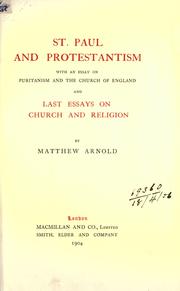 Cover of: The works of Matthew Arnold. by Matthew Arnold