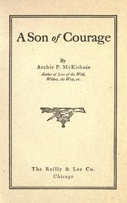 Cover of: A son of courage by McKishnie, Archie P.