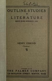 Cover of: Henry Esmond (Thackeray).