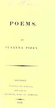 Poems by Susanna Pizey