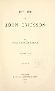The life of John Ericsson by William Conant Church