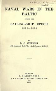 Cover of: Naval wars in the Baltic during the sailing-ship epoch, 1522-1850.