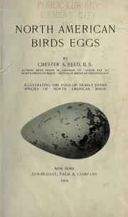Cover of: North American birds eggs. by Chester A. Reed