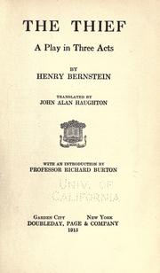 The thief by Henry Bernstein