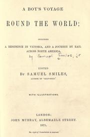 Cover of: A boy's voyage round the world: including a residence in Victoria, and a journey by rail across North America