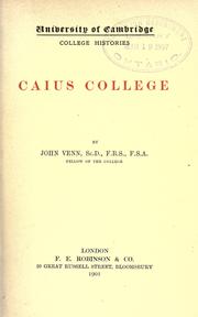 Caius College by Venn, John