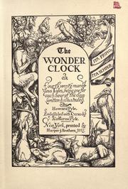 Cover of: The wonder clock, or, Four & twenty marvelous tales by Howard Pyle