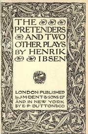 Cover of: The pretenders by Henrik Ibsen