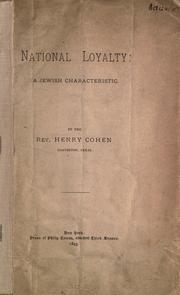 National loyalty by Cohen, Henry