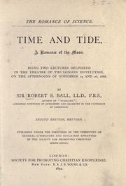 Cover of: Time and tide by Sir Robert Stawell Ball