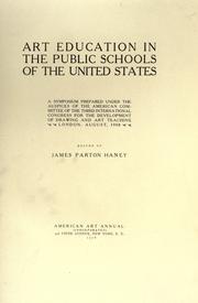 Cover of: Art education in the public schools of the United States by Haney, James Parton