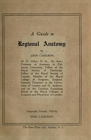 Cover of: A guide to regional anatomy