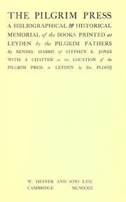 Cover of: The Pilgrim press by J. Rendel Harris
