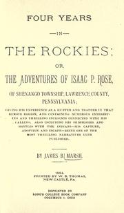 Four years in the Rockies by James B. Marsh