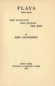 Cover of: Plays. by John Galsworthy