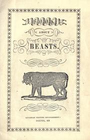 Cover of: Book about beasts. by 