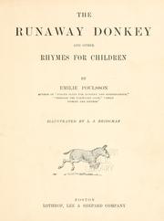 Cover of: The runaway donkey: and other rhymes for children