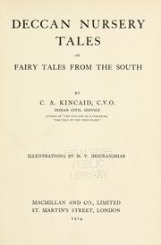 Cover of: Deccan nursery tales by Charles Augustus Kincaid