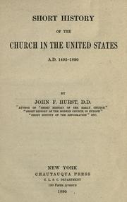 Cover of: Short history of the church in the United States, A.D. 1492-1890