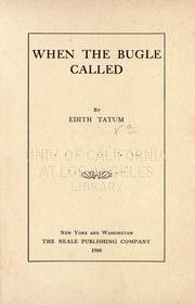 Cover of: When the bugle called by Edith Tatum
