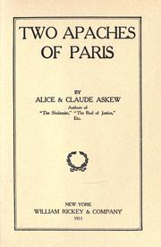 Cover of: Two apaches of Paris by Alice Askew