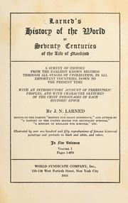 Seventy centuries of the life of mankind by Josephus Nelson Larned