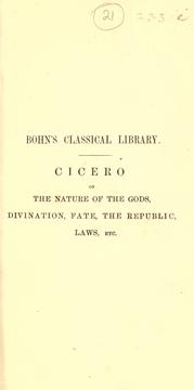 Cover of: The treatises of M.T. Cicero by Cicero