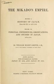 Cover of: The Mikado's Empire by William Elliot Griffis