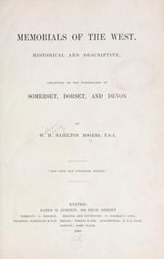 Cover of: Memorials of the west, historical and descriptive by William Henry Hamilton Rogers