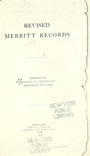 Cover of: Revised Merritt records by Douglas Merritt, Douglas Merritt
